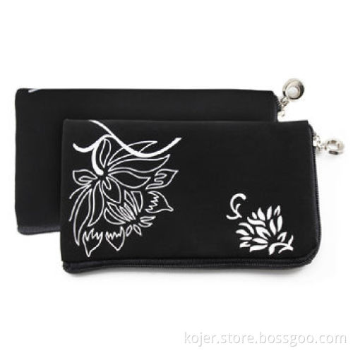 Mobile Phone Pouch, Made of Velvet, with Zipper Slider and Lanyard, Ideal for iPhone 4